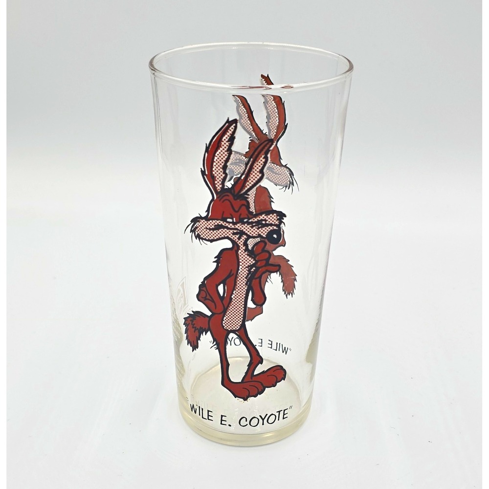 Pepsi Collector Series Wile E. Coyote Clear Soda Drinking Glass